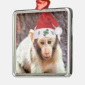 Ornement En Métal Bébé singe à Noël (Gauche)