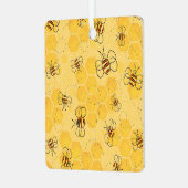 Ornement En Métal Bee Buzzing Honey Bees mignonne (Avant gauche)