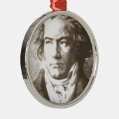 Ornement En Métal Beethoven À Sepia (Droite)