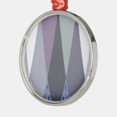 Ornement En Métal Belle impression Extraordinaire Chevron Design Art (Gauche)