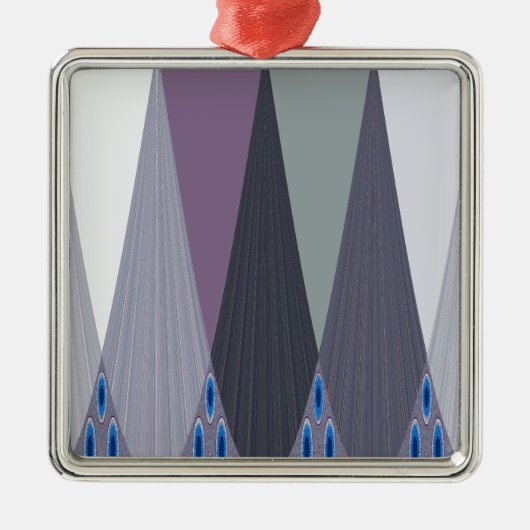 Ornement En Métal Belle impression Extraordinaire Chevron Design Art (Devant)