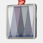 Ornement En Métal Belle impression Extraordinaire Chevron Design Art (Gauche)