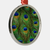 Ornement En Métal Belles plumes de paon (Droite)