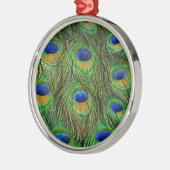 Ornement En Métal Belles plumes de paon (Gauche)