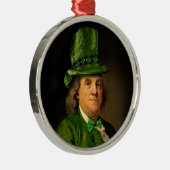 Ornement En Métal Benjamin Franklin Clover Saint-Patrick (Droite)