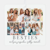 Ornement En Métal Best Friends Photo Noël (Recto)