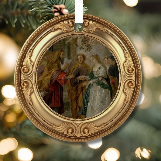 Ornement En Métal Betrothal of Mary and Joseph Advent Jesse Tree