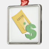 Ornement En Métal Billet de loto (Gauche)