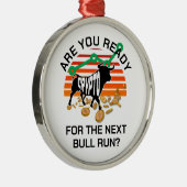 Ornement En Métal Bitcoin CRYPTOdevise BULL EXÉCUTÉ (Droite)