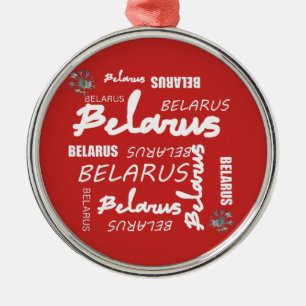 Ornement En Métal Bleuet National Biélorussie