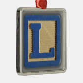 Ornement En Métal Bloc L de jouet d'alphabet (Droite)