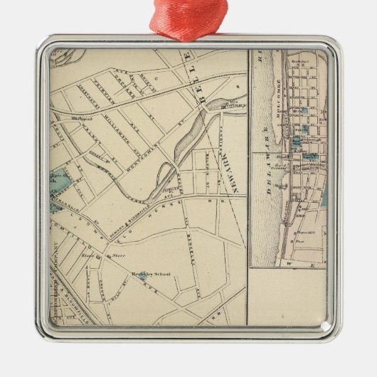 Ornement En Métal Bloomfield, NJ (Devant)