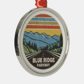 Ornement En Métal Blue Ridge Parkway Mountains (Droite)