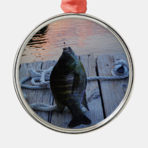 Ornement En Métal Bluegill au coucher du soleil Lac Arrowhead