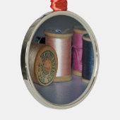 Ornement En Métal Bobines vintages de fil (Droite)