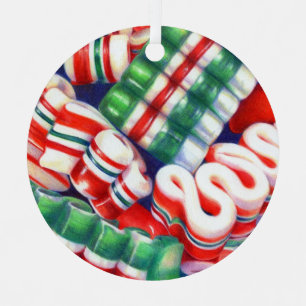 Ornement En Métal BONBON RUBAN Ornement Métal Cercle