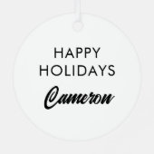 Ornement En Métal Bonjour Sunshine (Verso)