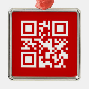 Ornement En Métal Bonne année ! — Code QR