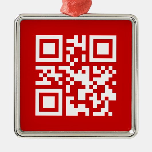 Ornement En Métal Bonne année ! — Code QR (Devant)