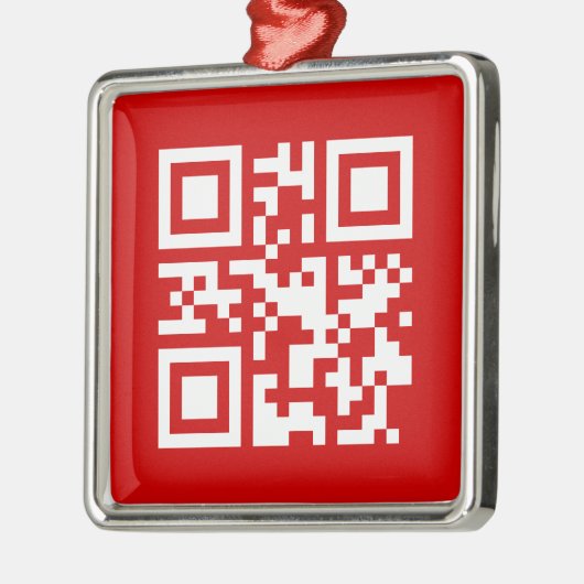 Ornement En Métal Bonne année ! — Code QR (Gauche)