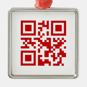 Ornement En Métal Bonne année ! — Code QR