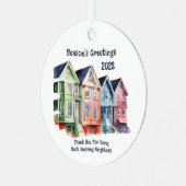 Ornement En Métal Bonnes Fêtes 2023 voisin (Avant gauche)