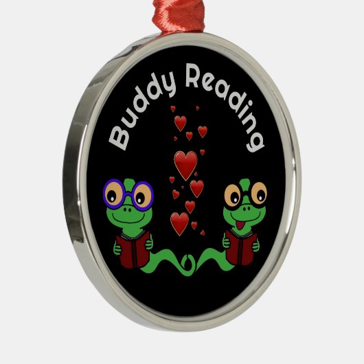 Ornement En Métal Bookworms Buddy Lecture (Droite)