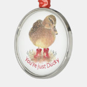 Ornement En Métal Boots en caoutchouc rouge canard Vous êtes juste D (Gauche)