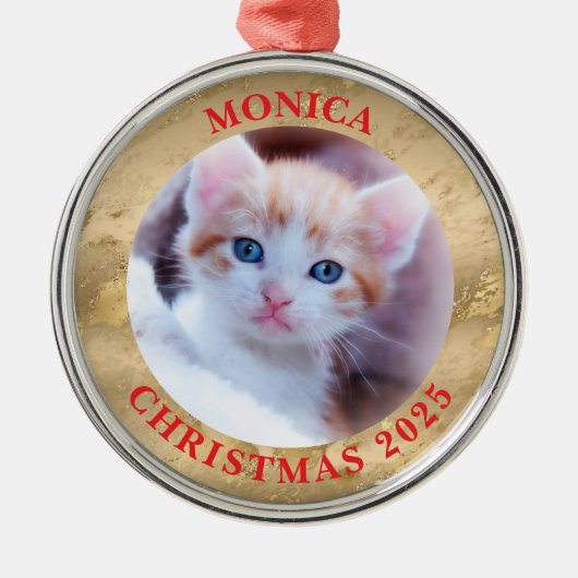 Ornement En Métal Bordure en marbre doré Glam (Devant)