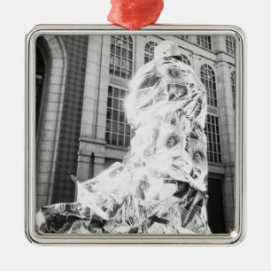 Ornement En Métal Boston, MA USA, un coureur à Foil Boston Marathon