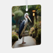 Ornement En Métal Bouche Marabou dans le jardin japonais (Avant droite)