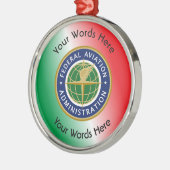 Ornement En Métal Bouclier d'administration de l'aviation fédérale (Gauche)