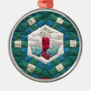 Ornement En Métal Bougie dorée