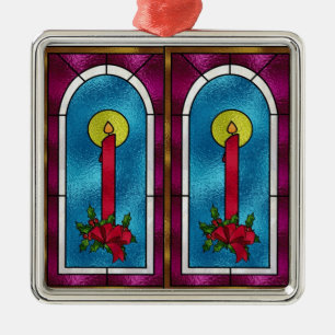 Ornement En Métal Bougie en verre de verre design Arbre de Noël Orne