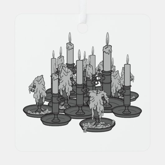 Ornement En Métal Bougies (Verso)