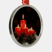 Ornement En Métal Bougies de Noël (Droite)