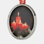 Ornement En Métal Bougies de Noël (Gauche)