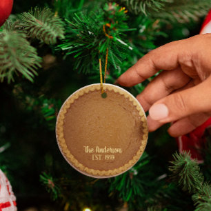 Ornement En Métal Boulangerie à tarte citrouille personnalisée