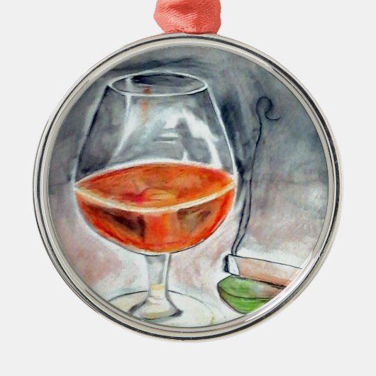 Ornement En Métal Bourbon et fumée (Devant)