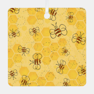 Ornement En Métal Bourdonnement d'abeilles Abeilles à miel Mignonnes