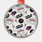Ornement En Métal Bowling Lover Christmas Ornament Keepsake (Devant)
