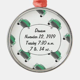 Ornement En Métal Boys Chambre Classique Cadeaux Voiture Sweet Green