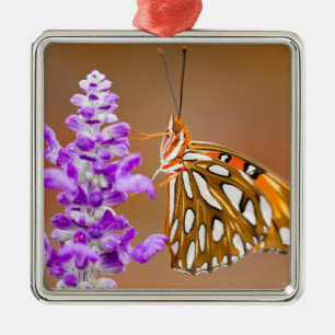 Ornement En Métal Bright Orange Gulf Fritillary Butterfly
