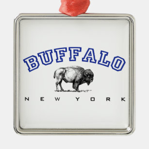 Ornement En Métal Buffalo, NY - bison