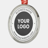 Ornement En Métal Business Name & Website ou Slogan, Merci Etc. (Gauche)