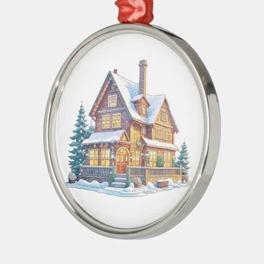 Ornement En Métal Cabine de journal Noël (Gauche)