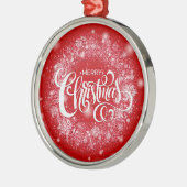 Ornement En Métal Cadeau de Noël moderne (Gauche)