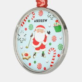 Ornement En Métal Cadeau de vacances Golf (Gauche)