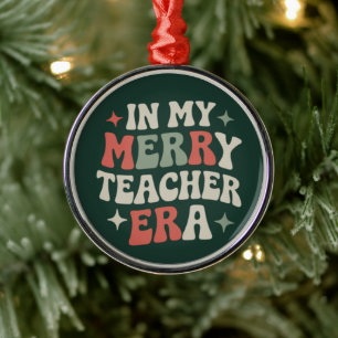 Ornement En Métal Cadeau de vie d'enseignant préscolaire à l'ère de