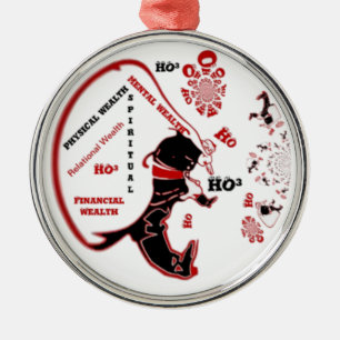 Ornement En Métal Cadeau Père Noël Secret - Prospérité et Richesse